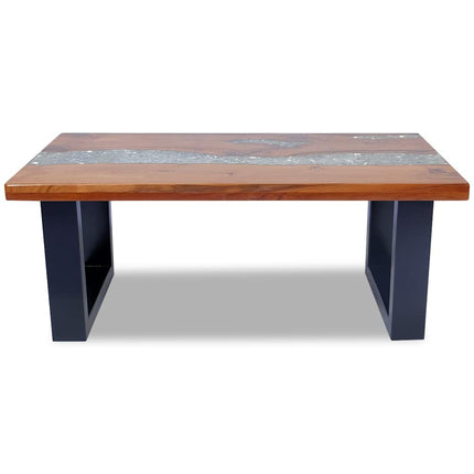Coffee Table Teak Resin 39.4"x19.7