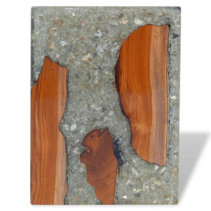 Stool Solid Teak Wood and Resin
