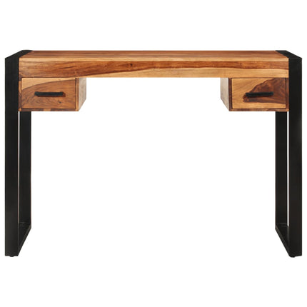 Desk with 2 Drawers 43.3"x19.7"x30.3" Solid Acacia Wood