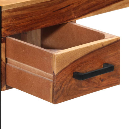 Desk with 2 Drawers 43.3"x19.7"x30.3" Solid Acacia Wood