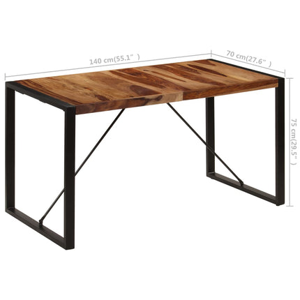Dining Table 55.1"x27.6"x29.5" Solid Acacia Wood