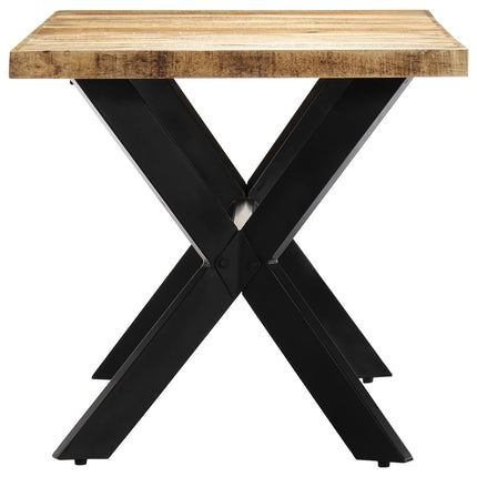 Dining Table 63"x31.5"x29.5" Solid Rough Mango Wood