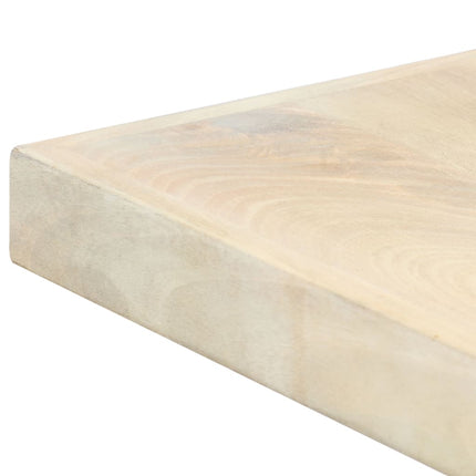 Dining Table White 63"x31.5"x29.5" Solid Mango Wood