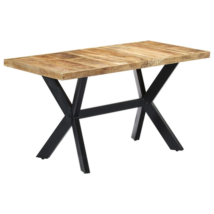 Dining Table 55.1"x27.6"x29.5" Solid Rough Mango Wood