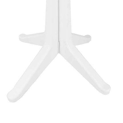 Garden Table White 27.56 x 27.56 x 28.23 in Plastic