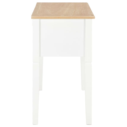 Writing Desk White 43.1"x17.7"x30.5" Wood