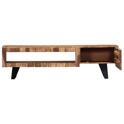 TV Stand 55.1"x11.8"x15.7" Solid Wood Acacia