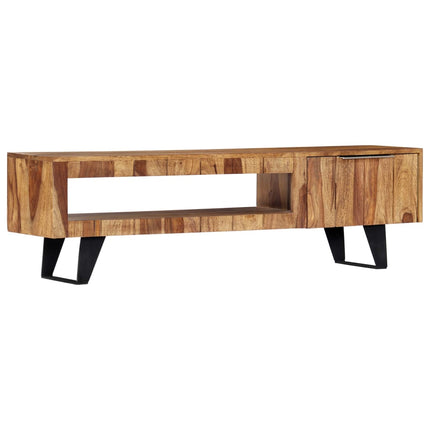 TV Stand 55.1"x11.8"x15.7" Solid Wood Acacia