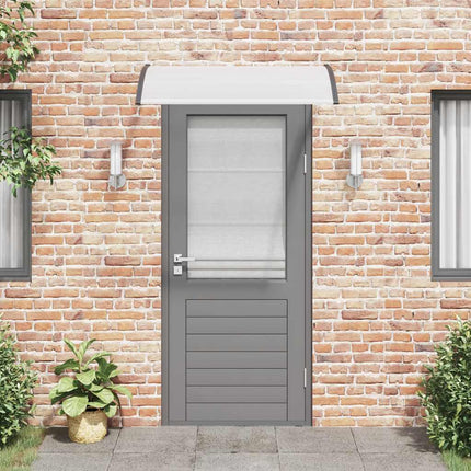 Door Canopy Black and Transparent 47.2"x29.5" PC