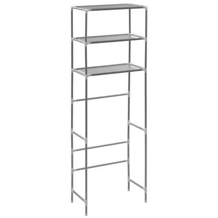 3-Tier Storage Rack over Toilet Silver 20.9"x11"x66.5