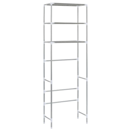 3-Tier Storage Rack over Toilet Silver 20.9"x11"x66.5