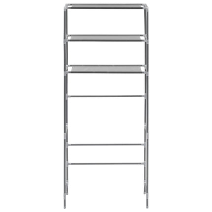 3-Tier Storage Rack over Laundry Machine Silver 27.2"x11"x66.5