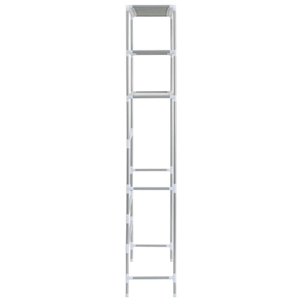 3-Tier Storage Rack over Laundry Machine Silver 27.2"x11"x66.5