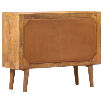 Sideboard with Printed Pattern 35.4"x11.8"x27.6" Solid Mango Wood