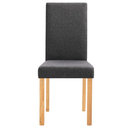 Dining Chairs 2 pcs Dark Gray Fabric
