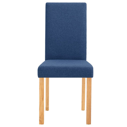 Dining Chairs 4 pcs Blue Fabric