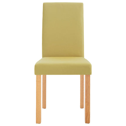 Dining Chairs 4 pcs Green Fabric