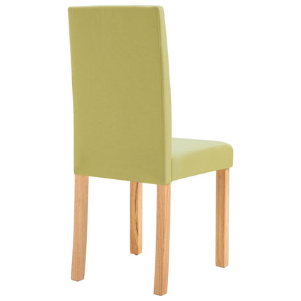 Dining Chairs 4 pcs Green Fabric