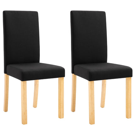 Dining Chairs 2 pcs Black Fabric
