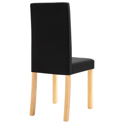 Dining Chairs 4 pcs Black Fabric