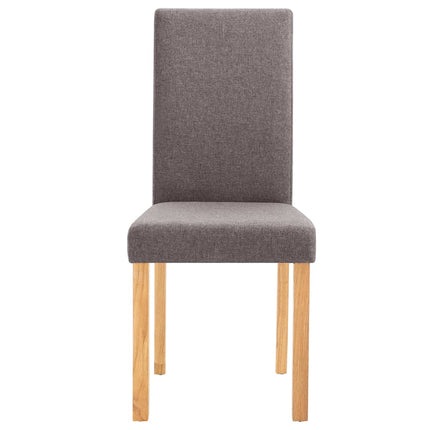 Dining Chairs 4 pcs Taupe Fabric