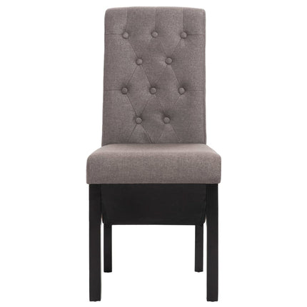 Dining Chairs 2 pcs Taupe Fabric
