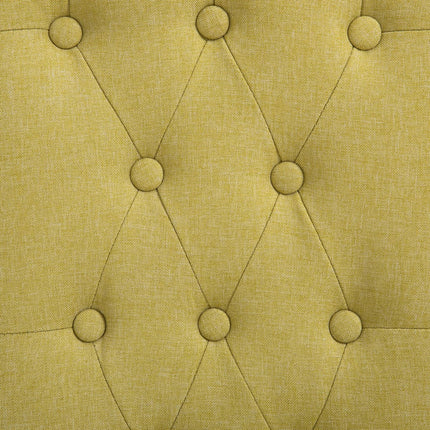 Dining Chairs 2 pcs Green Fabric