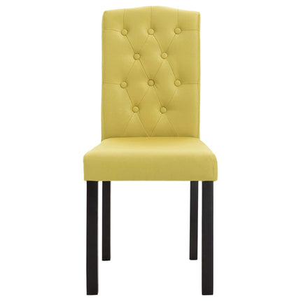 Dining Chairs 4 pcs Green Fabric