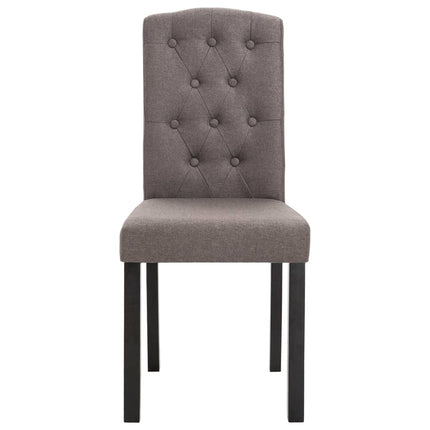 Dining Chairs 4 pcs Taupe Fabric