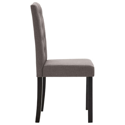 Dining Chairs 4 pcs Taupe Fabric