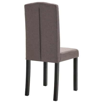 Dining Chairs 4 pcs Taupe Fabric