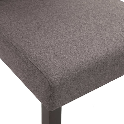 Dining Chairs 4 pcs Taupe Fabric