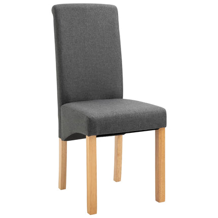 Dining Chairs 4 pcs Gray Fabric