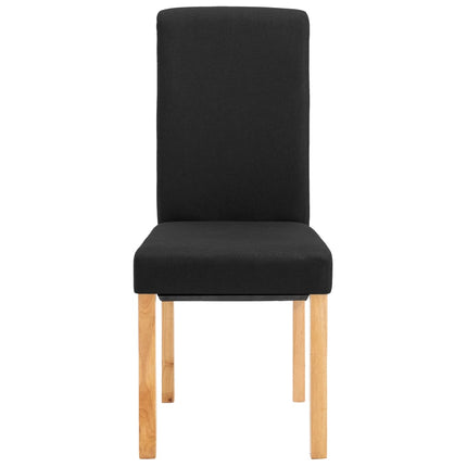 Dining Chairs 4 pcs Black Fabric