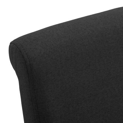 Dining Chairs 4 pcs Black Fabric