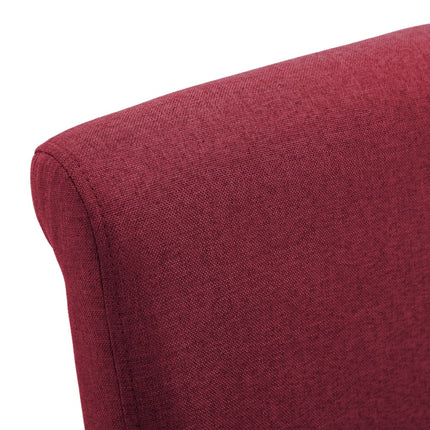 Dining Chairs 2 pcs Red Fabric