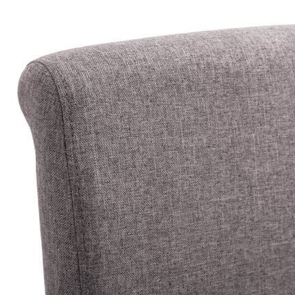 Dining Chairs 2 pcs Taupe Fabric