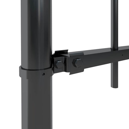 Garden Fence Woerden with Spear Top Steel 71.3x39.4" Black