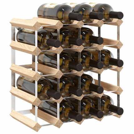 Wine Rack for 20 Bottles Solid Pinewood