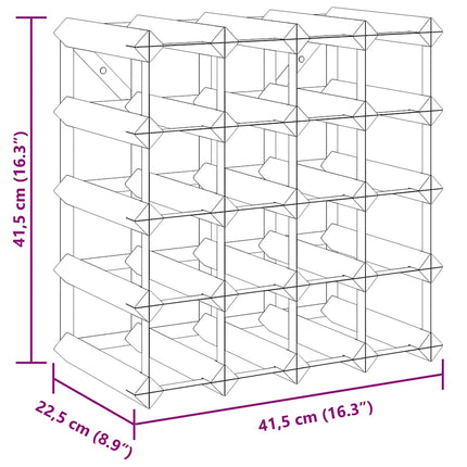 Wine Rack for 20 Bottles Solid Pinewood