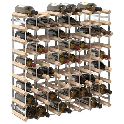 Wine Rack for 72 Bottles Solid Pinewood
