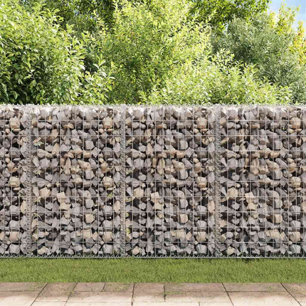 Gabion Wall with Covers Galvanized Steel 19.7"x7.78"x39.4