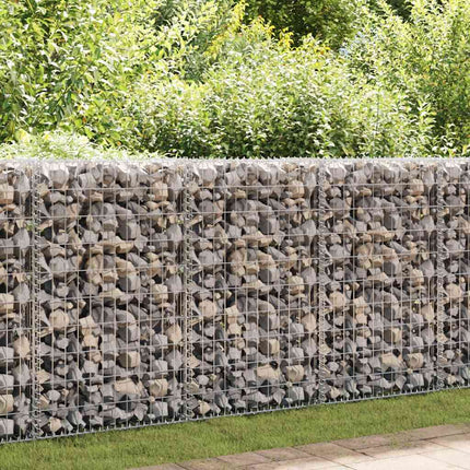 Gabion Wall with Covers Galvanized Steel 19.7"x7.78"x39.4