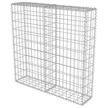 Gabion Wall with Covers Galvanized Steel 39.4"x7.87"x39.4