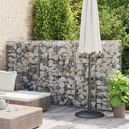 Gabion Wall with Covers Galvanized Steel 39.4"x7.87"x59