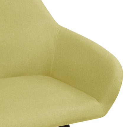 Dining Chair Set of 2 Green Polyester Standard Ergonomic