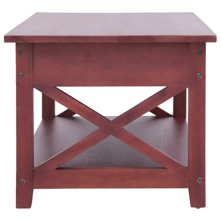 Coffee Table Brown 39.4"x21.7"x18.1" Solid Mahogany Wood