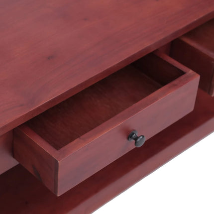 Coffee Table Brown 39.4"x21.7"x18.1" Solid Mahogany Wood