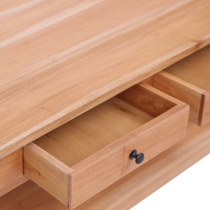 Coffee Table 39.4"x21.7"x18.1" Solid Mahogany Wood