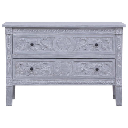 Sideboard with 2 Drawers 35.4"x11.8"x23.6" Solid Mahogany Wood